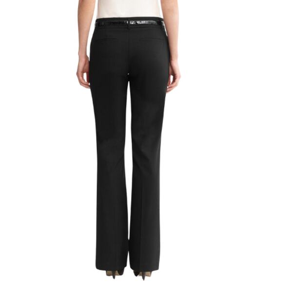 Banana Republic Martin Fit Wool Blend Trousers in Black EUC Size 4P - Picture 2 of 3